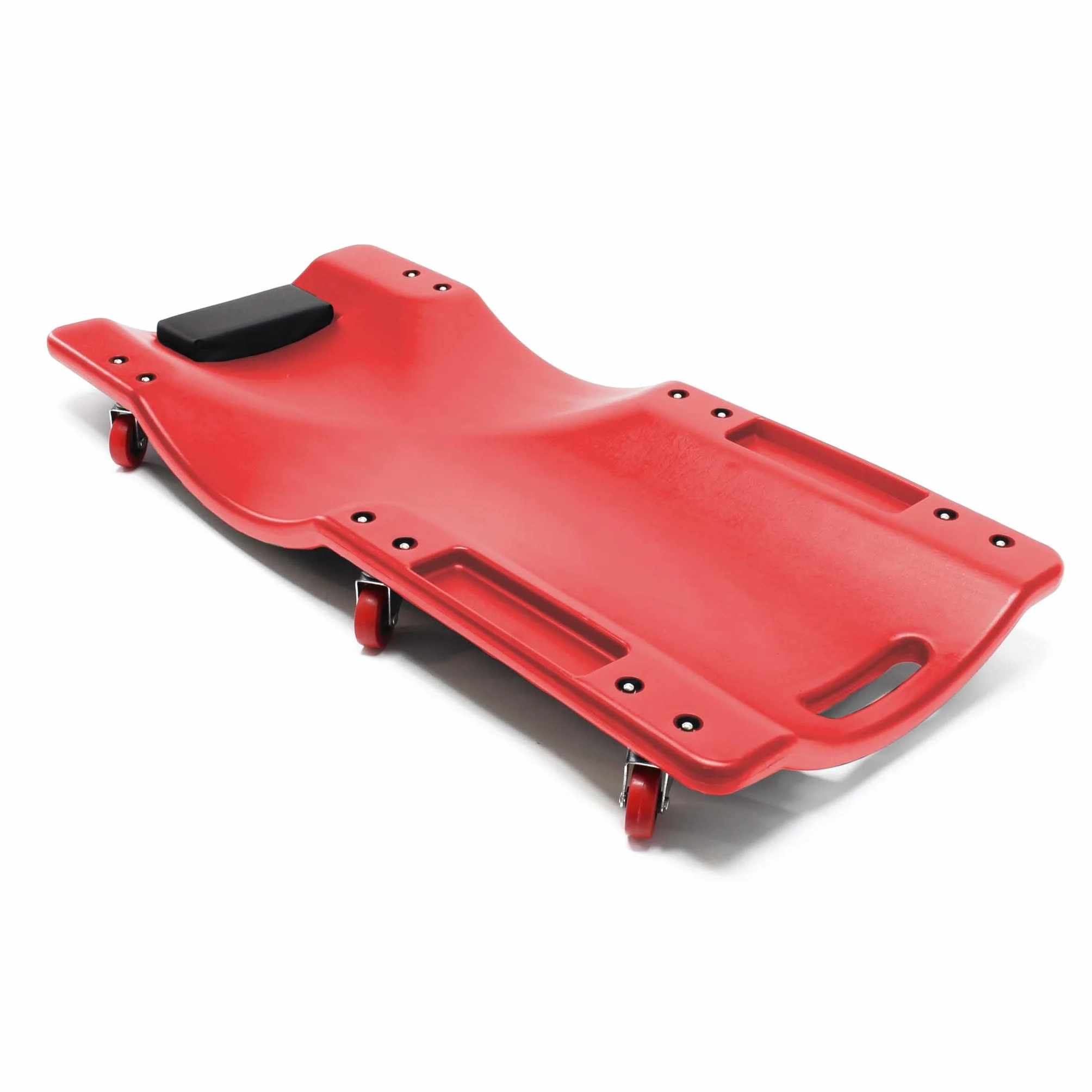 XPOtool Sdraio da officina 91x42,5x11,5 cm Lettino da meccanico 2 scomparti per attrezzi Max 100 kg