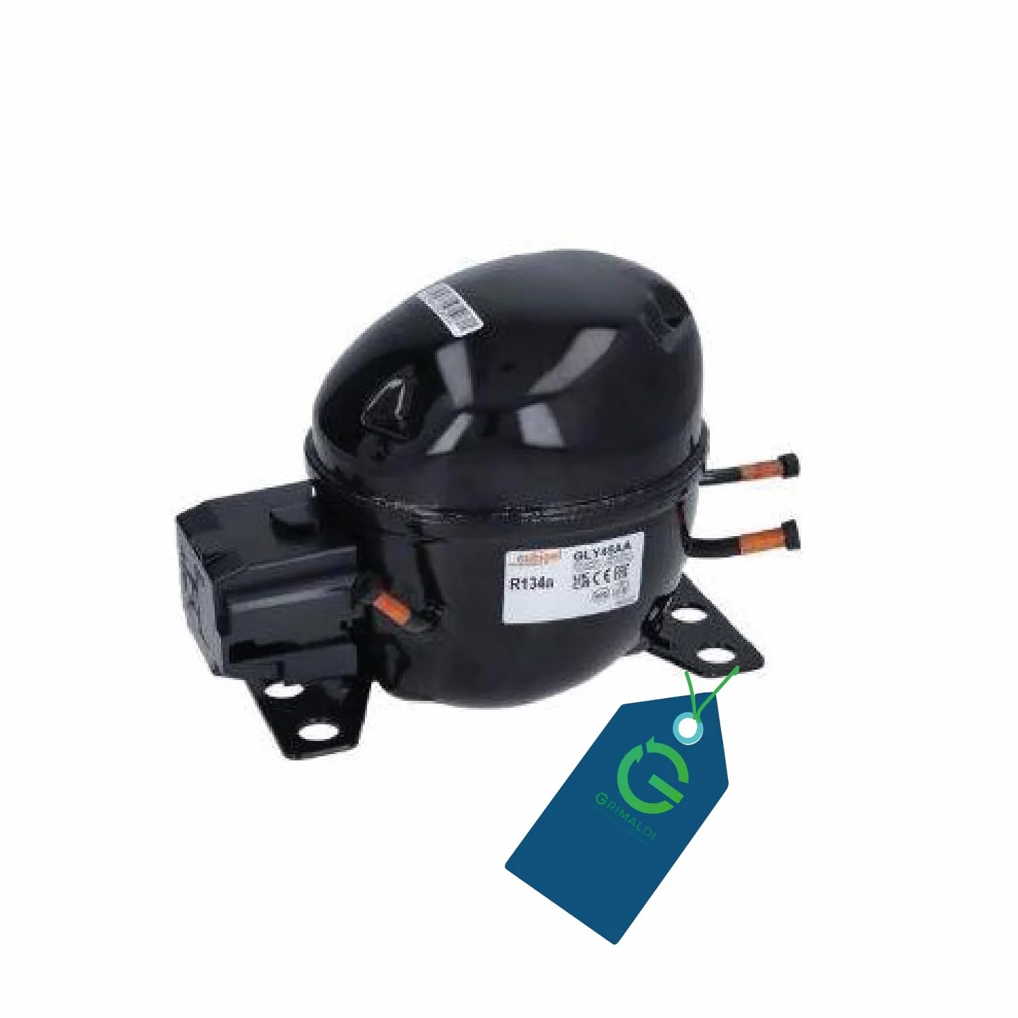 G GRIMALDI Compressore GLY45AAa 1/8 HP 109W R134a 220-240V 50Hz gas R1234yf LBP statico RSIR