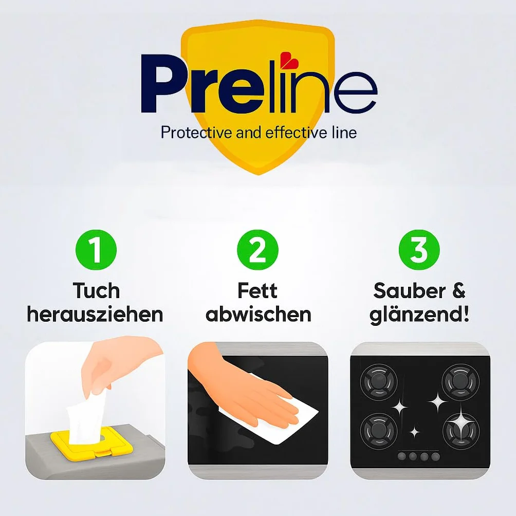 Salviette per la pulizia XL con aceto bianco e soda, profumo di limone, rimuove grasso e sporco, 60 pezzi