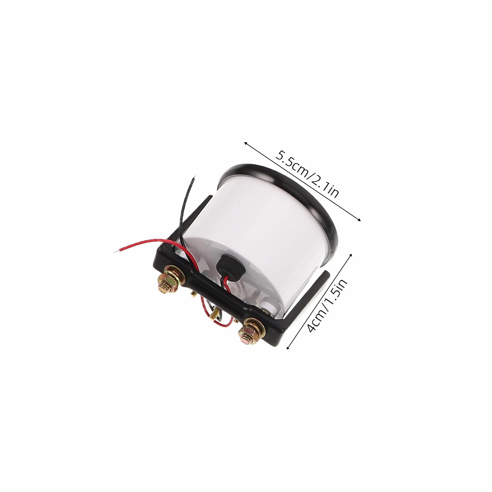 Kit Indicatore di Livello del Serbatoio da 52 MM Galleggiante per Veicoli Fuoristrada, Misuratore di Carburante Quadrante Nero, Adatto a Camper e Barche