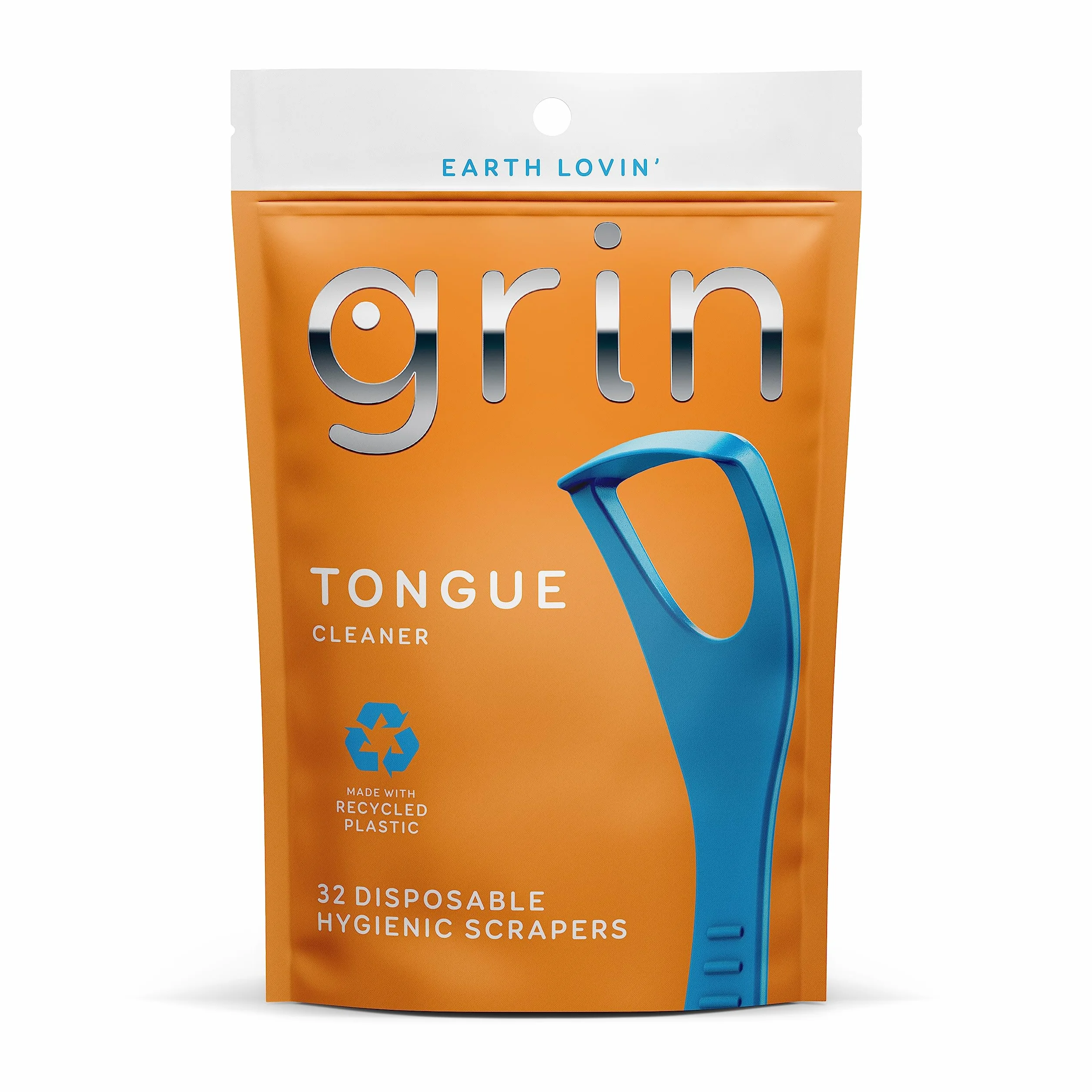 GRIN Pulisci lingua usa e getta 32 pezzi raschietto igienico plastica riciclata