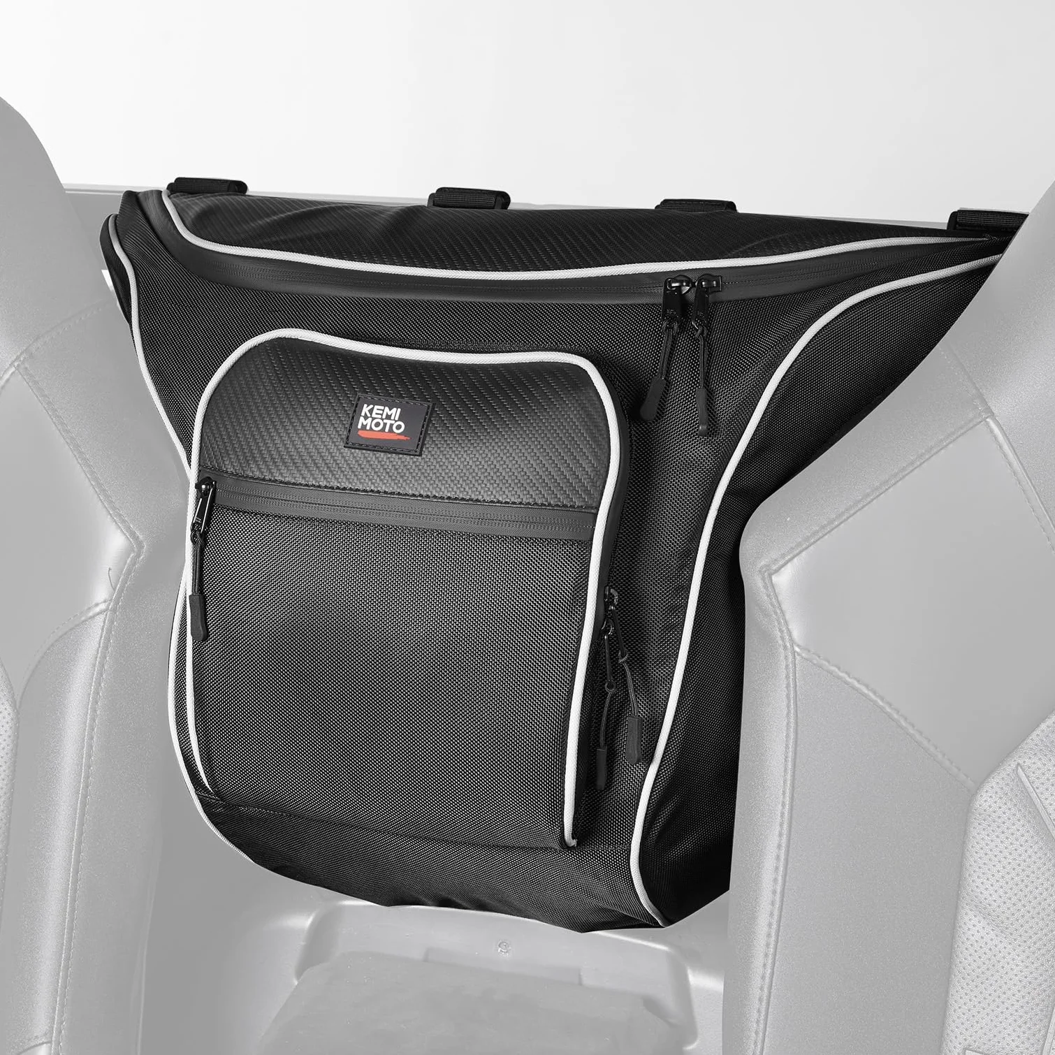 KEMIMOTO UTV Borsa portaoggetti dietro il sedile centrale compatibile con Polaris General 1000/XP 1000 2016-2024 General 1000 accessori borsa degli attrezzi grande capacità