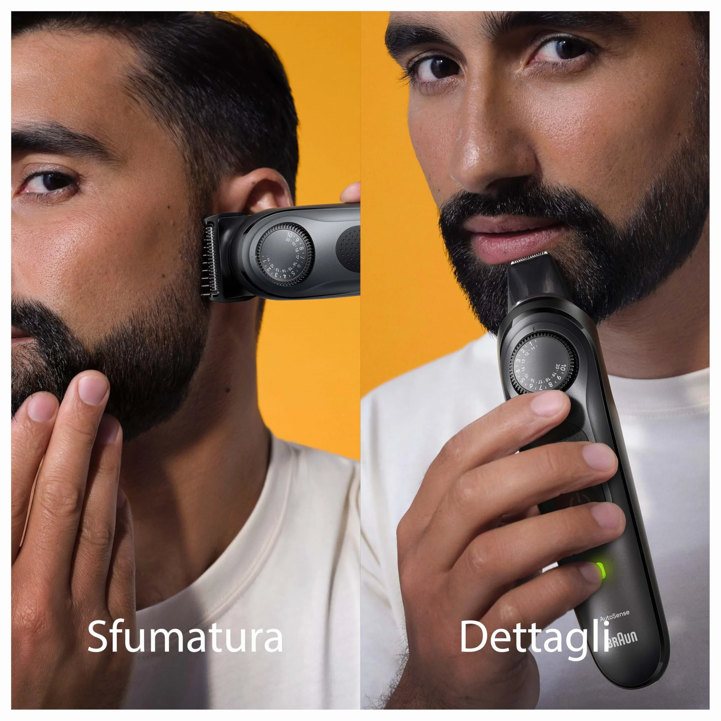 Braun Series 7 Regolabarba Uomo Rasoio Elettrico Barba Lama Problade 40 Lunghezze Base Ricarica Custodia Nero