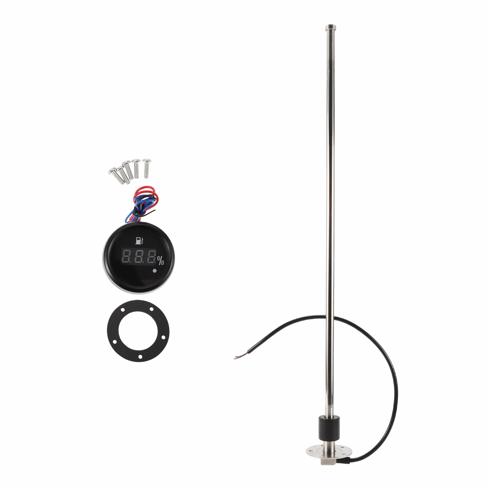 Kit Sensore Livello Carburante e Indicatore di Livello Carburante per Auto Imbarcazioni, in Metallo, 1 Set, 0-190 Ohm 737mm