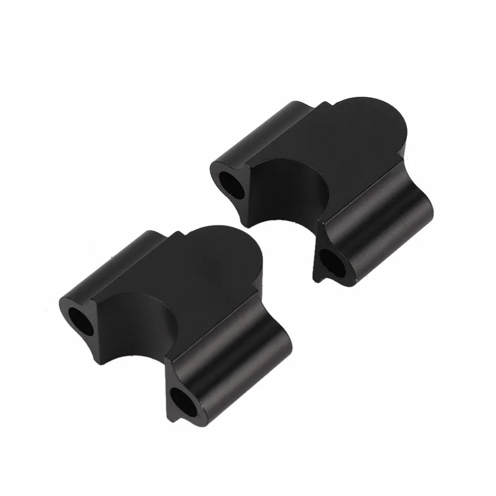 Rialzo manubrio universale, Moto Rialzo manubrio in lega di alluminio, 7/8 '22mm, Flangia di sollevamento della barra del motociclo (nero)