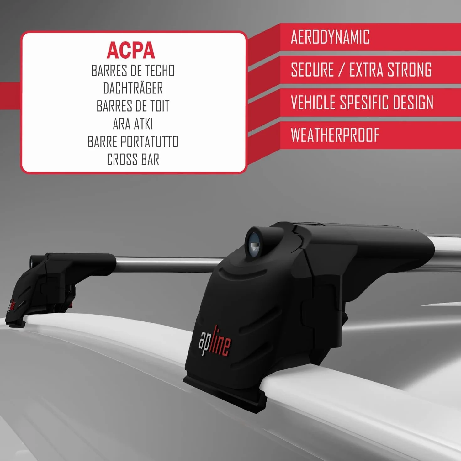Compatibile con BMW X3 (G01) 2018-2024, barre portapacchi ACE-2, colore grigio