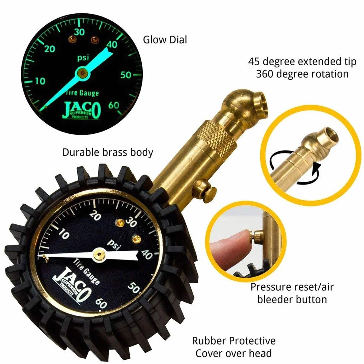 Jaco Elite manometro – 60 psi