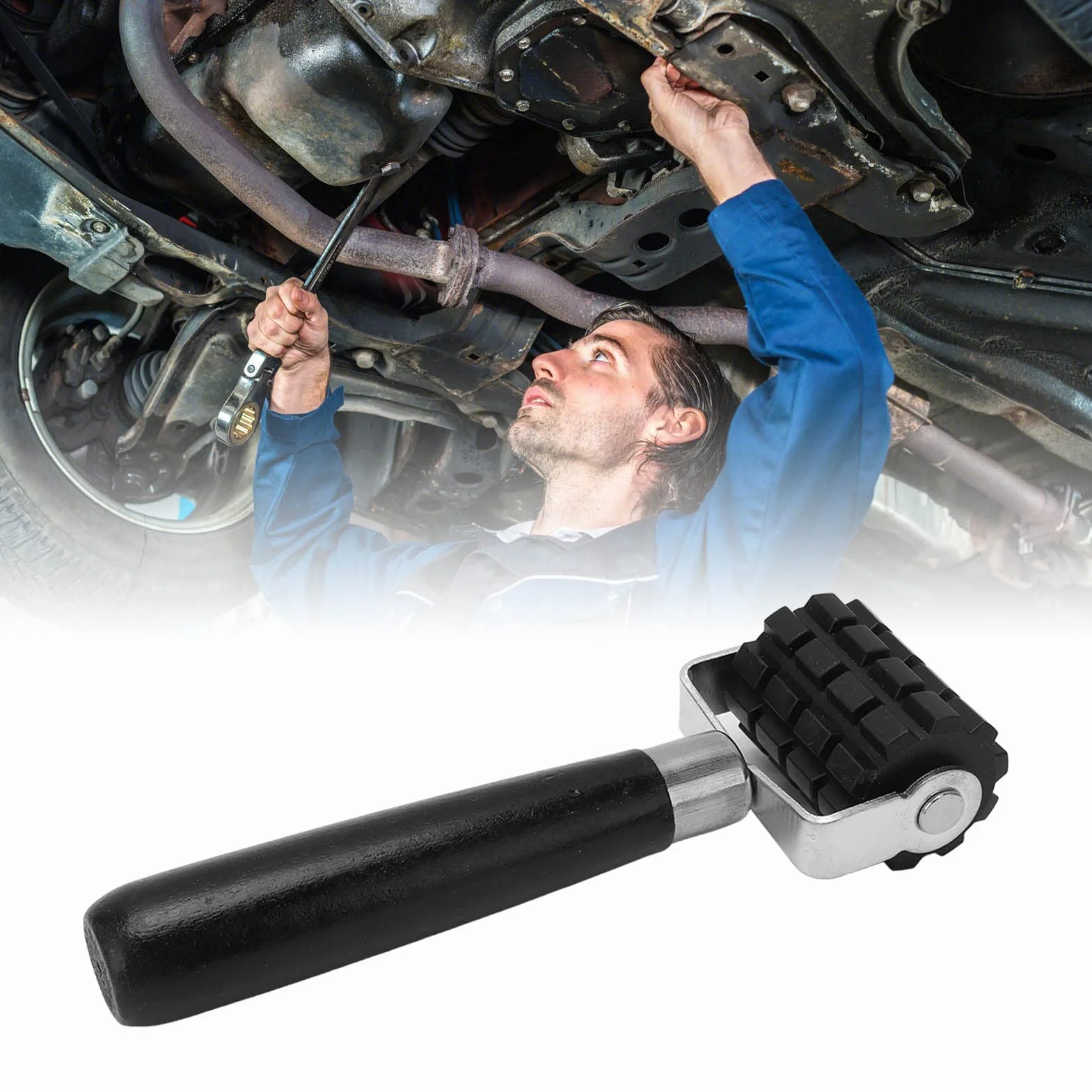 Rullo Fonoassorbente, Rullo Per Applicazioni Automobilistiche con Manico in Legno Per Cuscinetti Isolanti Termici Fonoassorbenti(Large size)
