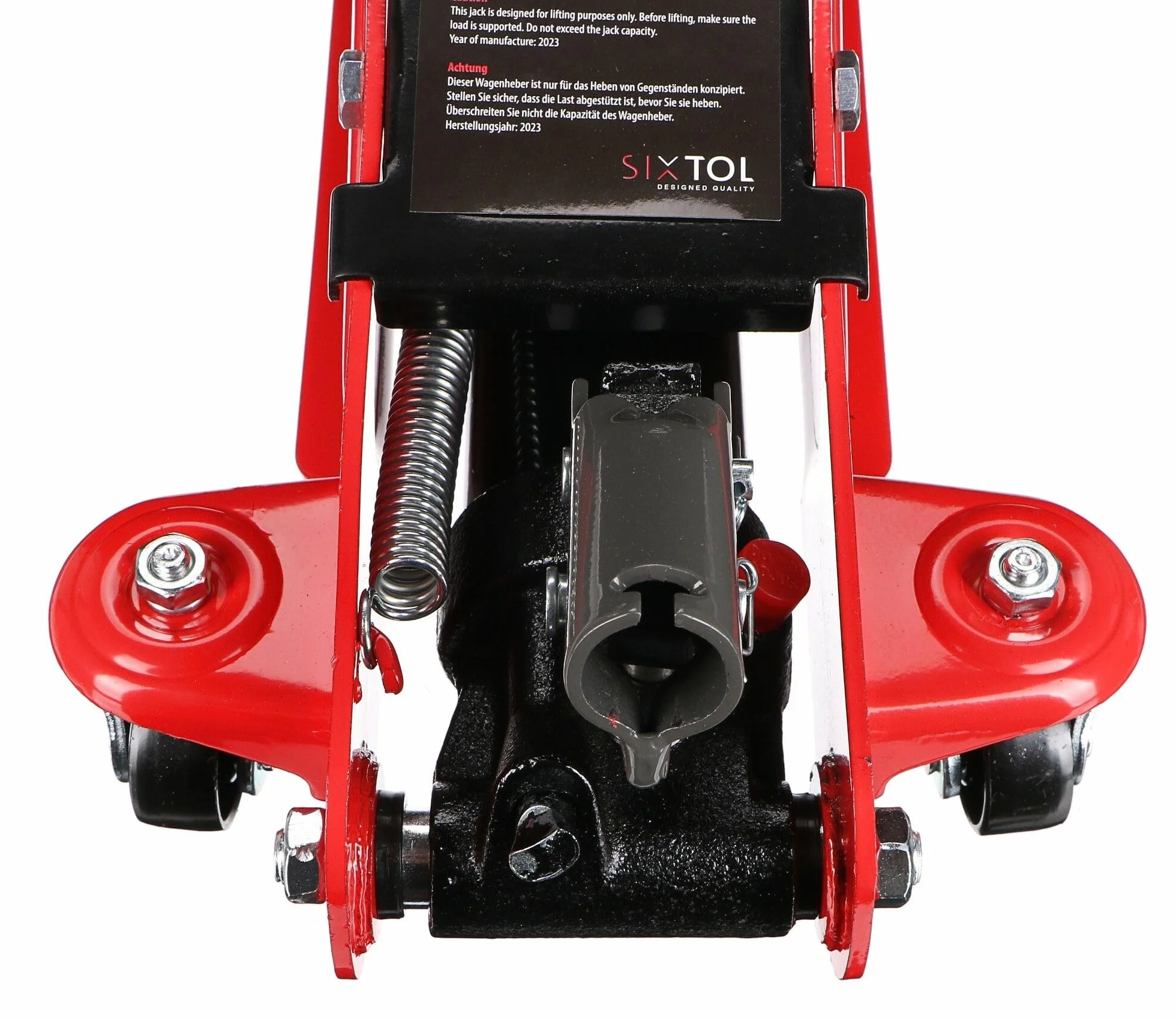SX JACK 2,5T | Sollevatore idraulico portatile a basso profilo | Per cambiare ruote auto | Portata 2,5 tonnellate