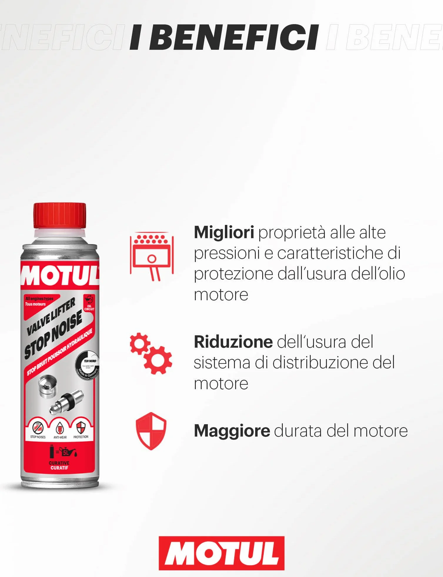 Motul Additivo Curativo per Punterie Idrauliche Antirumore Antiusura 300 ml