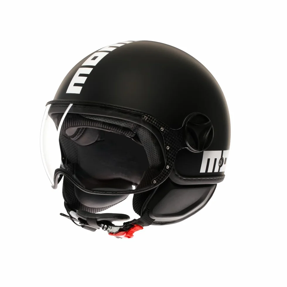 MOMODESIGN - FGTR CLASSIC E2206, Casco Moto Jet, Casco Jet Omologato ECE, Casco Jet Aperto Scooter, Uomo e Donna, Leggero con Visiera, per Uomo e Donna