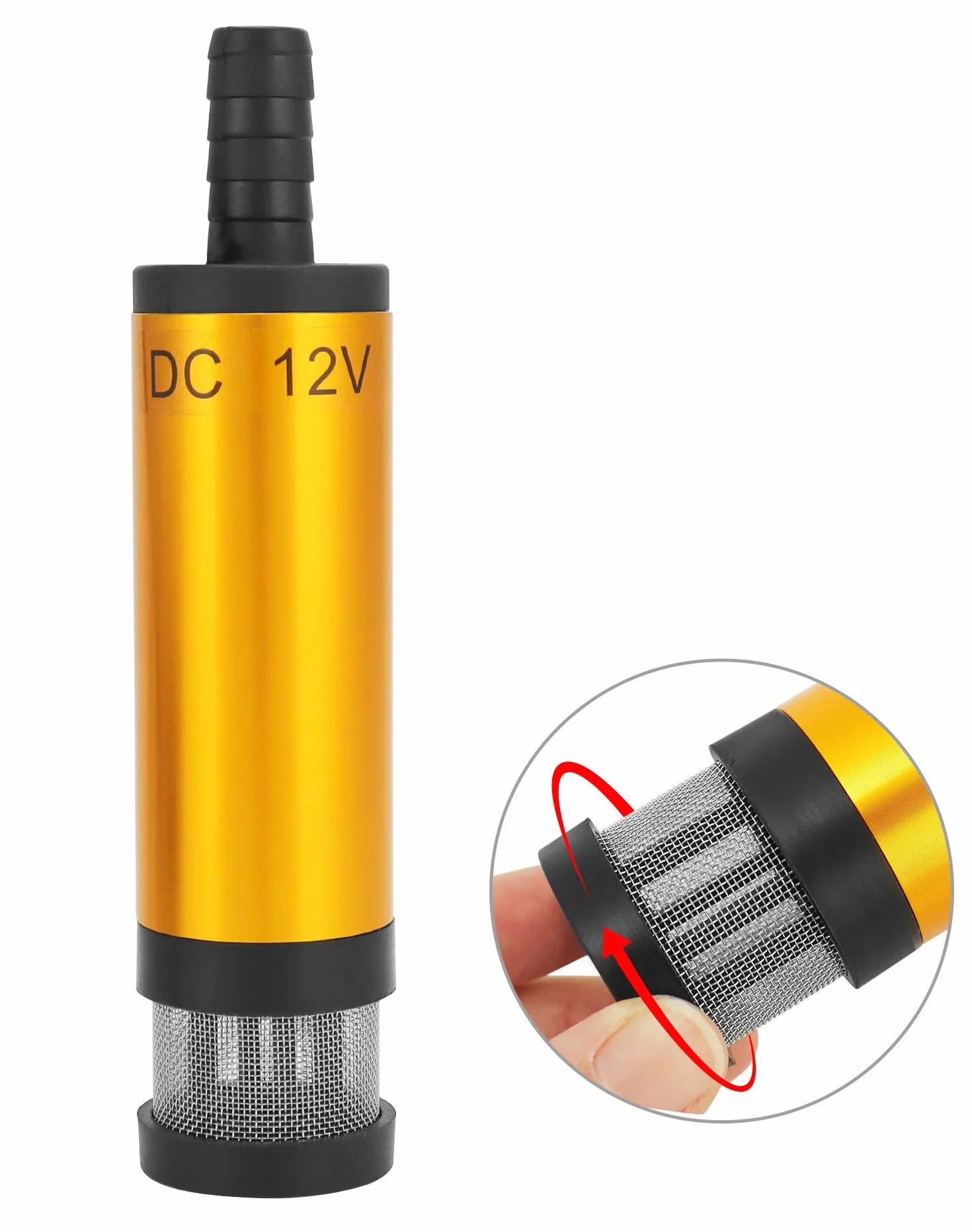 Pompa acqua 12V 38MM acciaio inossidabile cavo 3M per diesel cherosene