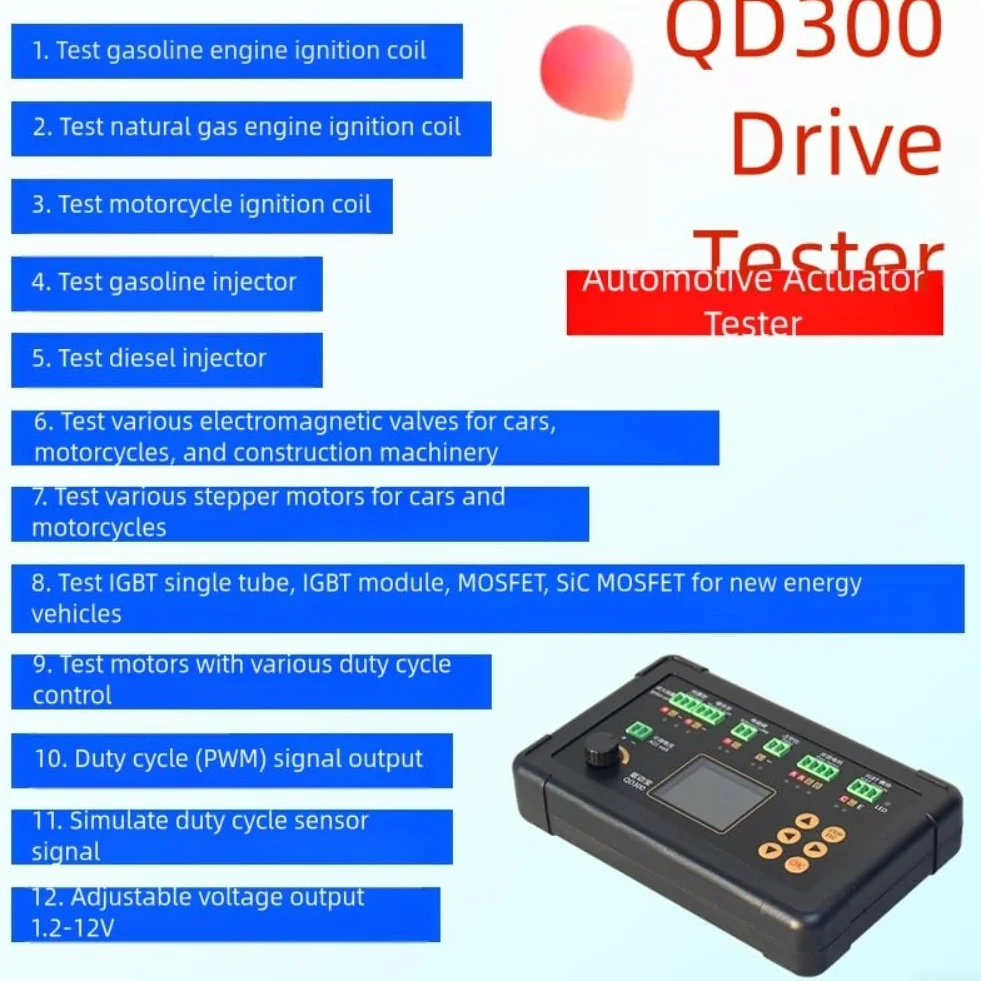 QD300 QDB-2A 3A IGBT Tester bobina di accensione, attuatore di prova guasto riparazione auto