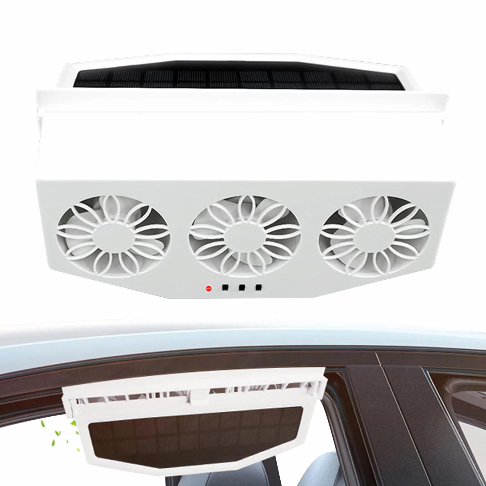 Ventilatore a energia solare Unità di ventilazione estrattori calore Apertura radiatore automatica pannello energetico auto RV