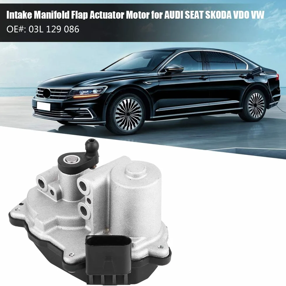 Valvola EGR - 1 PC del motore attuatore con alette del collettore di aspirazione, valvola EGR per AUDI SEAT SKODA VDO VW 03L 129 086.