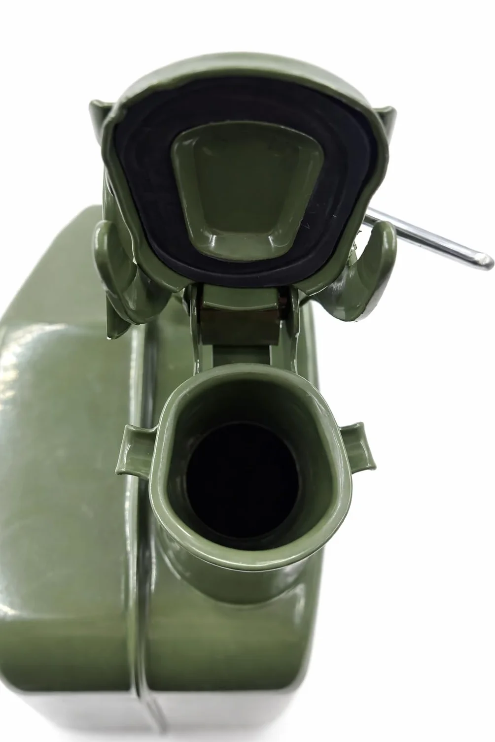 Tanica in Acciaio Verniciato Verde, Omologata per Carburante, Benzina e Gasolio, Uso Agricolo, Nautico e Campeggio (20 Litri)