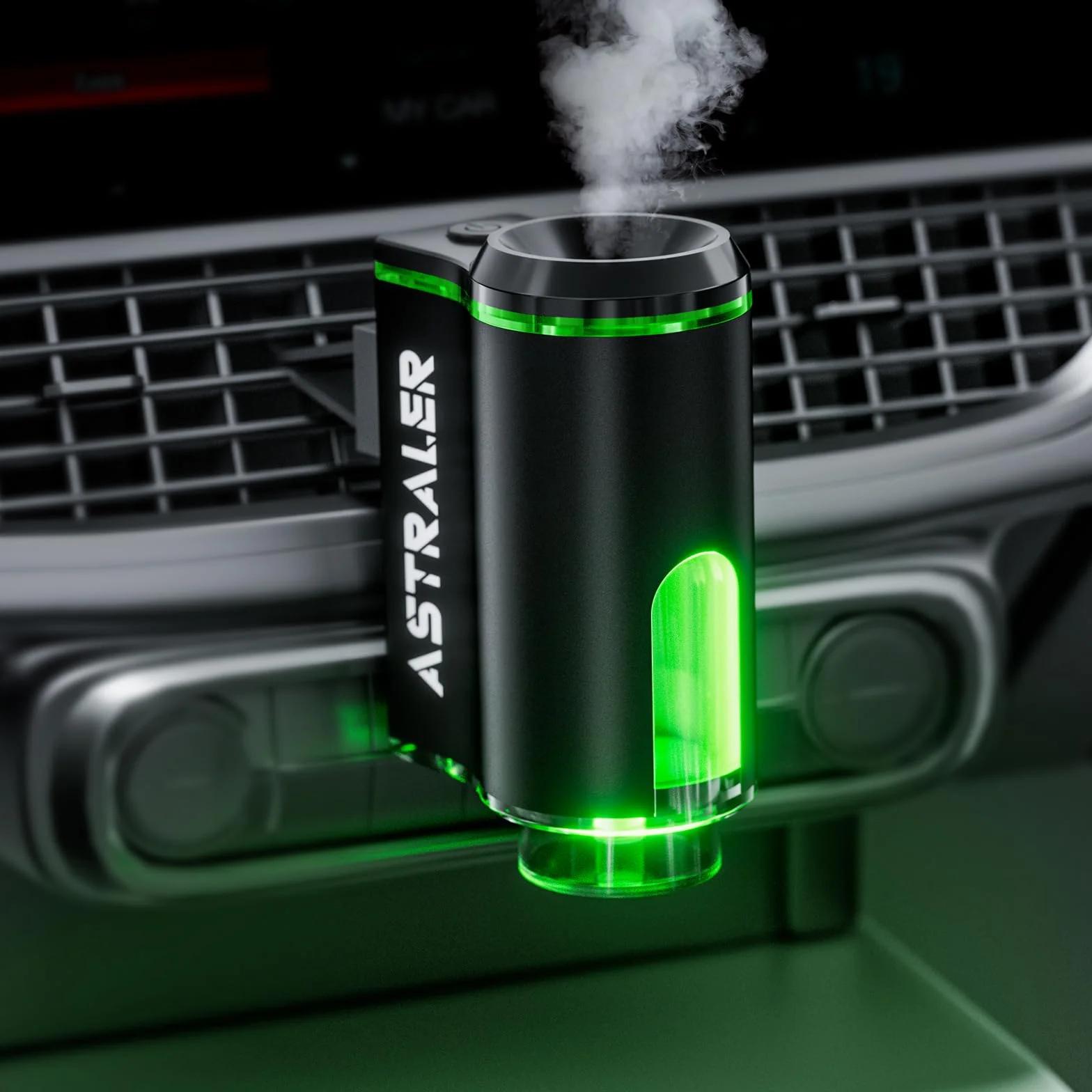Profumatore Auto Ricaricabile 3 Oli Essenziali Deodorante Lunga Durata Diffusore Aromi Accensione Spegnimento Automatico