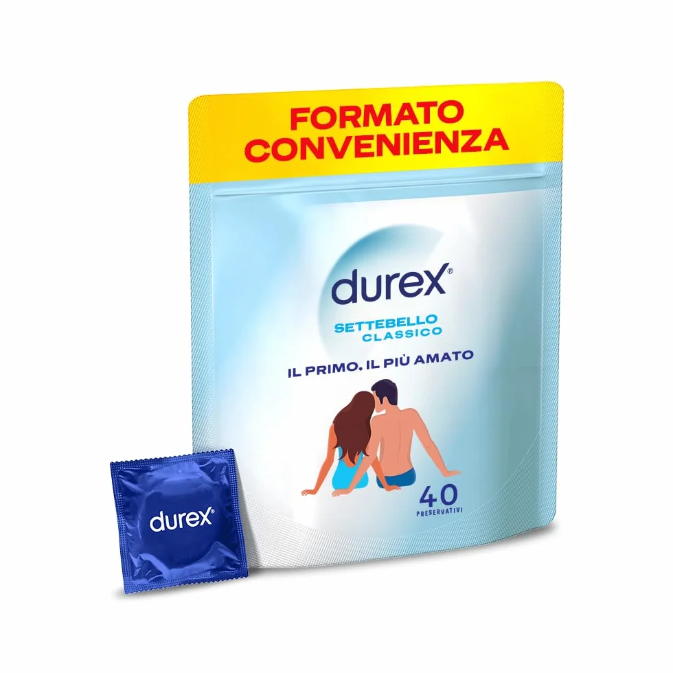 Durex Settebello Classico Preservativi 40 Profilattici