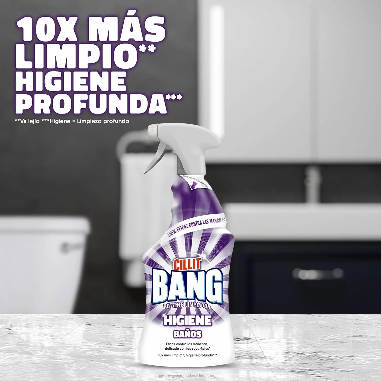 Cillit Bang Super Pulitore con Candeggina, confezione da 4