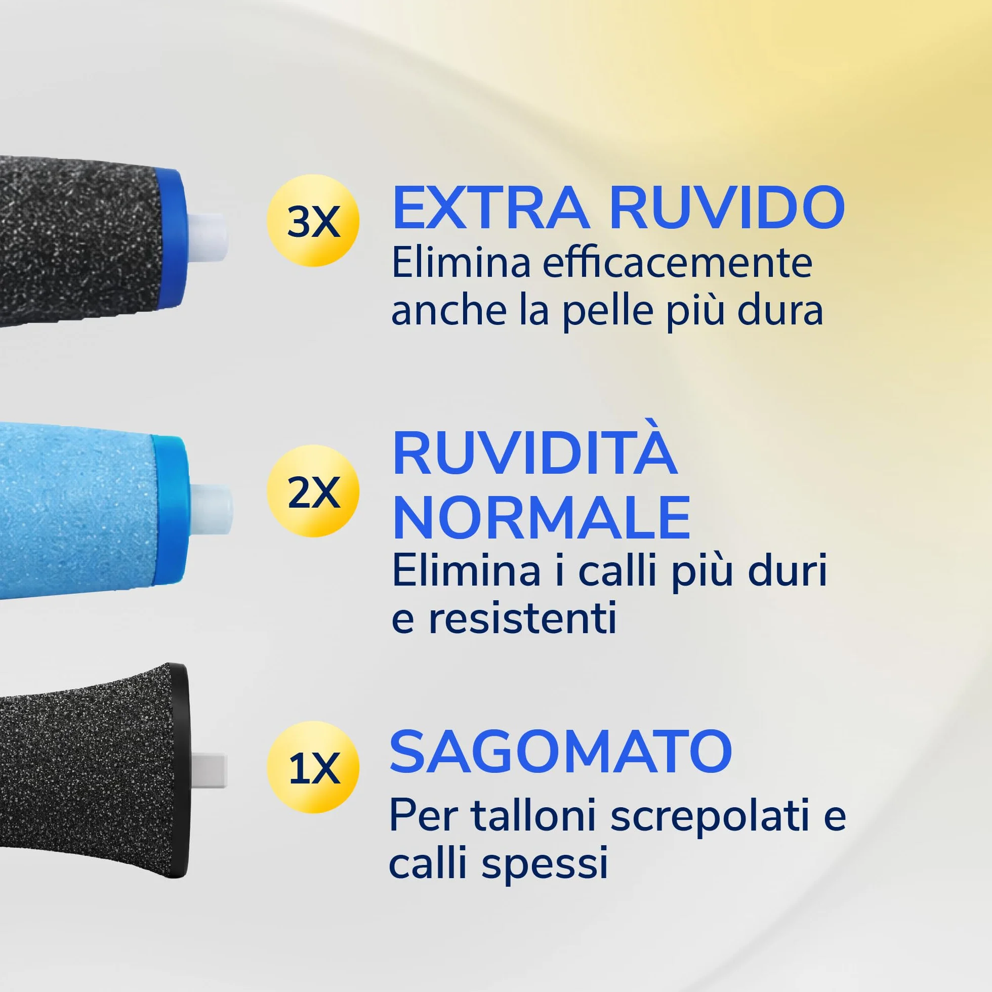 Dr. Scholl's Rulli di Ricambio per Pedicure Elettrico 6 Testine Abrasive per Calli, Talloni Screpolati