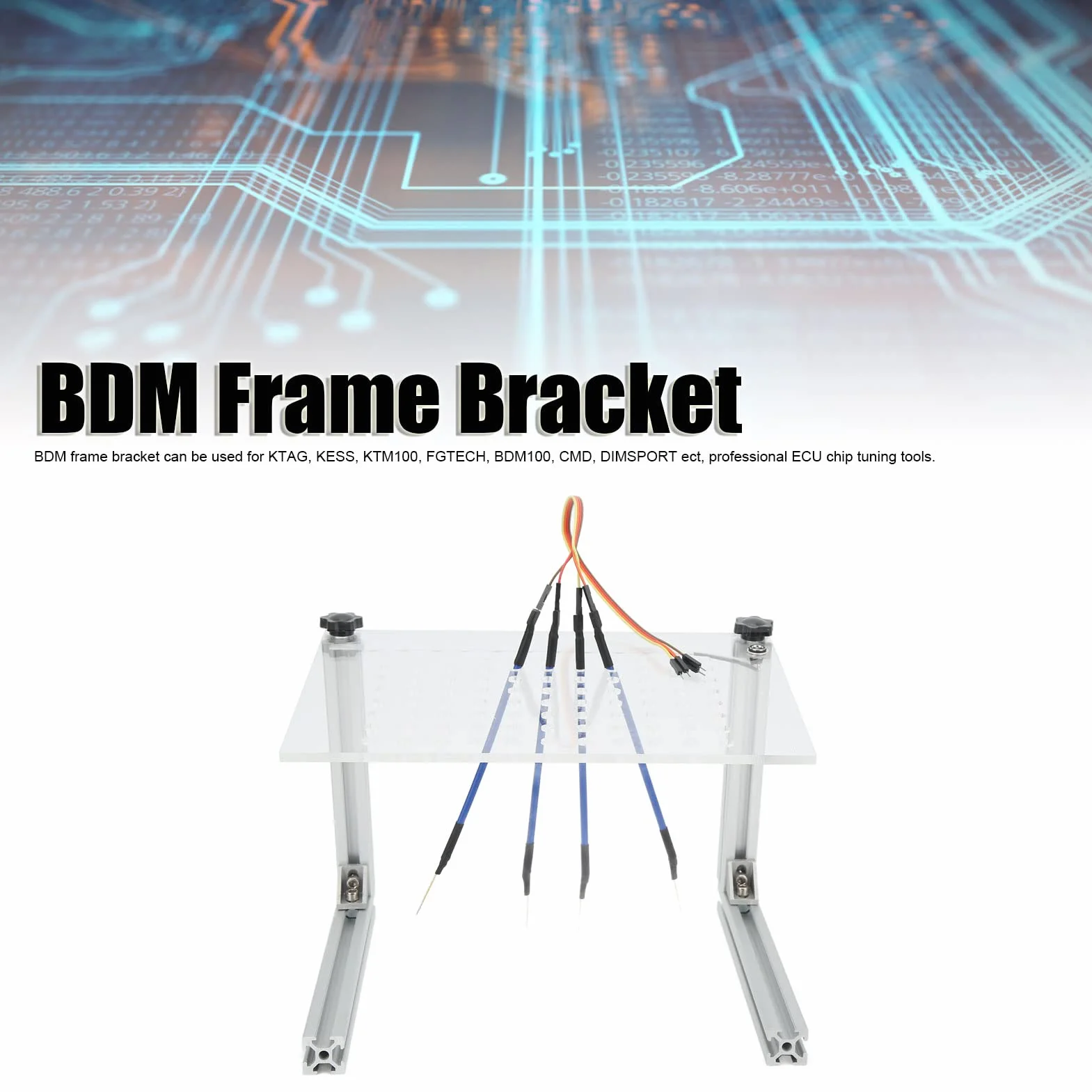 Staffa Telaio BDM LED, Strumento Programmazione ECU Multifunzione con 4 Sondine per KTAG Kess FGTECH