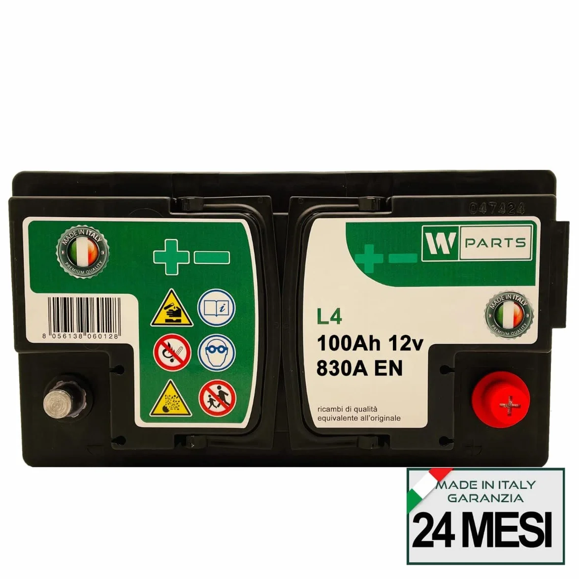 BATTERIA AUTO 100 Ah 850A Spunto 315x175x190