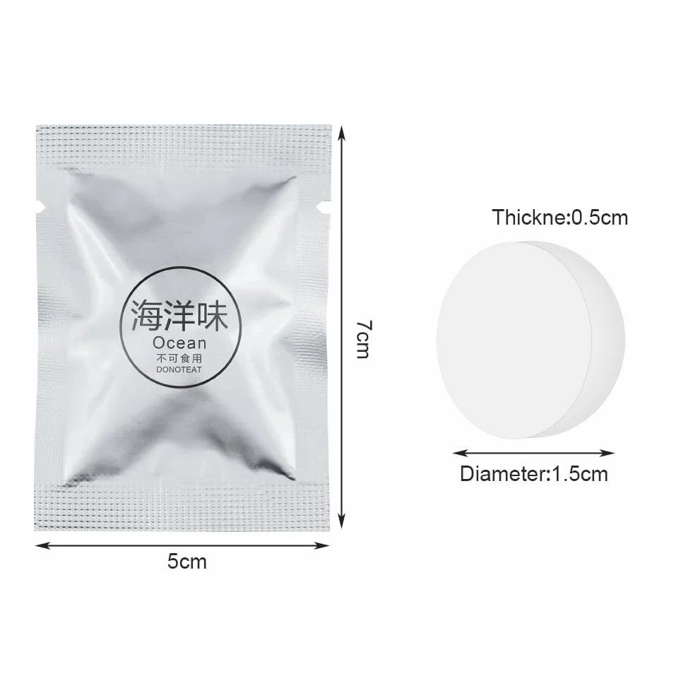 Deodoranti d'Aria per Auto Ricariche 8 Pezzi Pastiglie Solido Aromaterapia (oceano, osmanto)