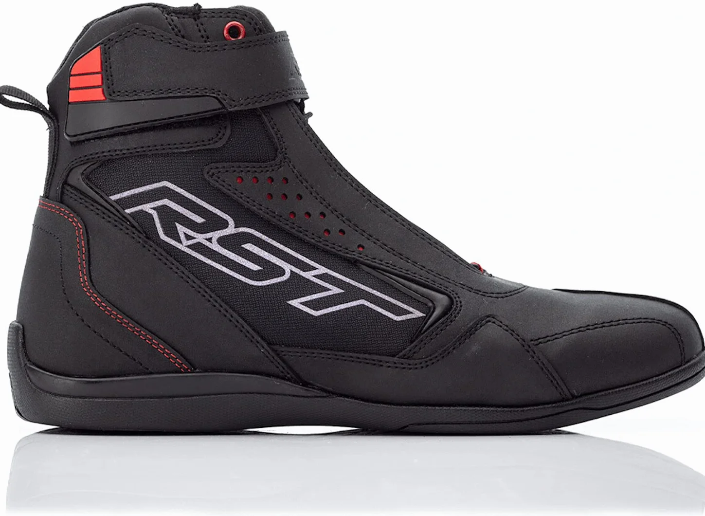 RST Frontier Scarpe da moto da donna, nero/rosso, 38