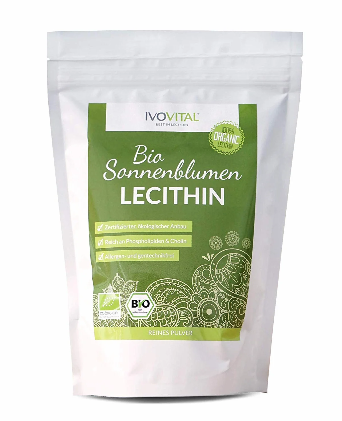 IVOVITAL® Polvere di lecitina di girasole biologico 300 g