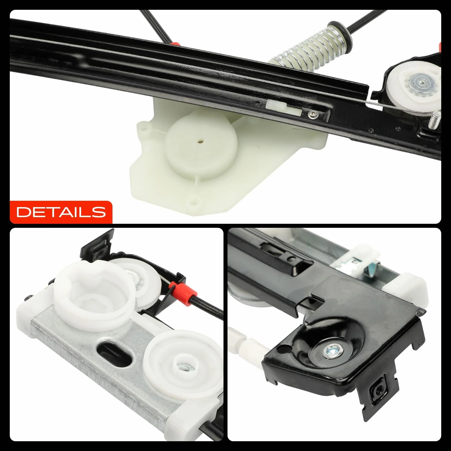 Frankberg Alzacristallo Meccanismo alzacristallo Elettrico senza Motore Anteriore destro senza piastra 2/3 porte 2-Porte Compatibile con M.i.n.i R50 R53 Replace# 51337039452