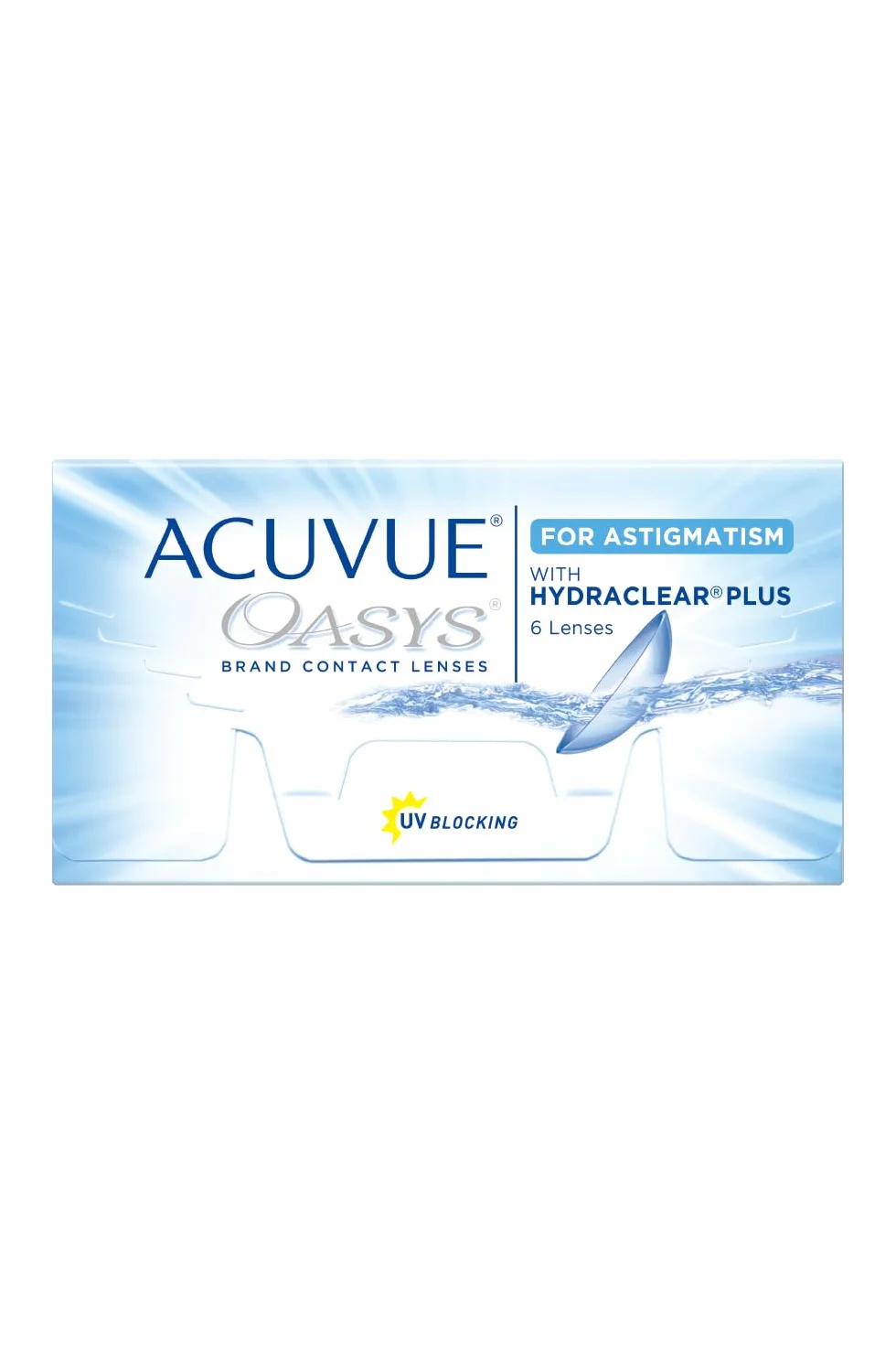 Acuvue OASYS for ASTIGMATISM Lenti a contatto quindicinali HYDRACLEAR PLUS -9.00 Cilindro -0.75 Asse 160 BC 8.6 DIA 14.50 6 lenti