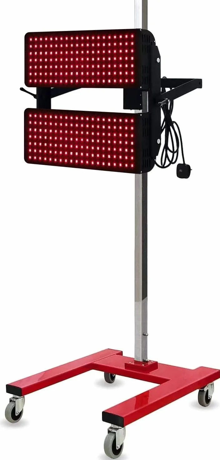 Solary Lampada per indurimento a raggi infrarossi multifunzione per carrello da officina (rosso)