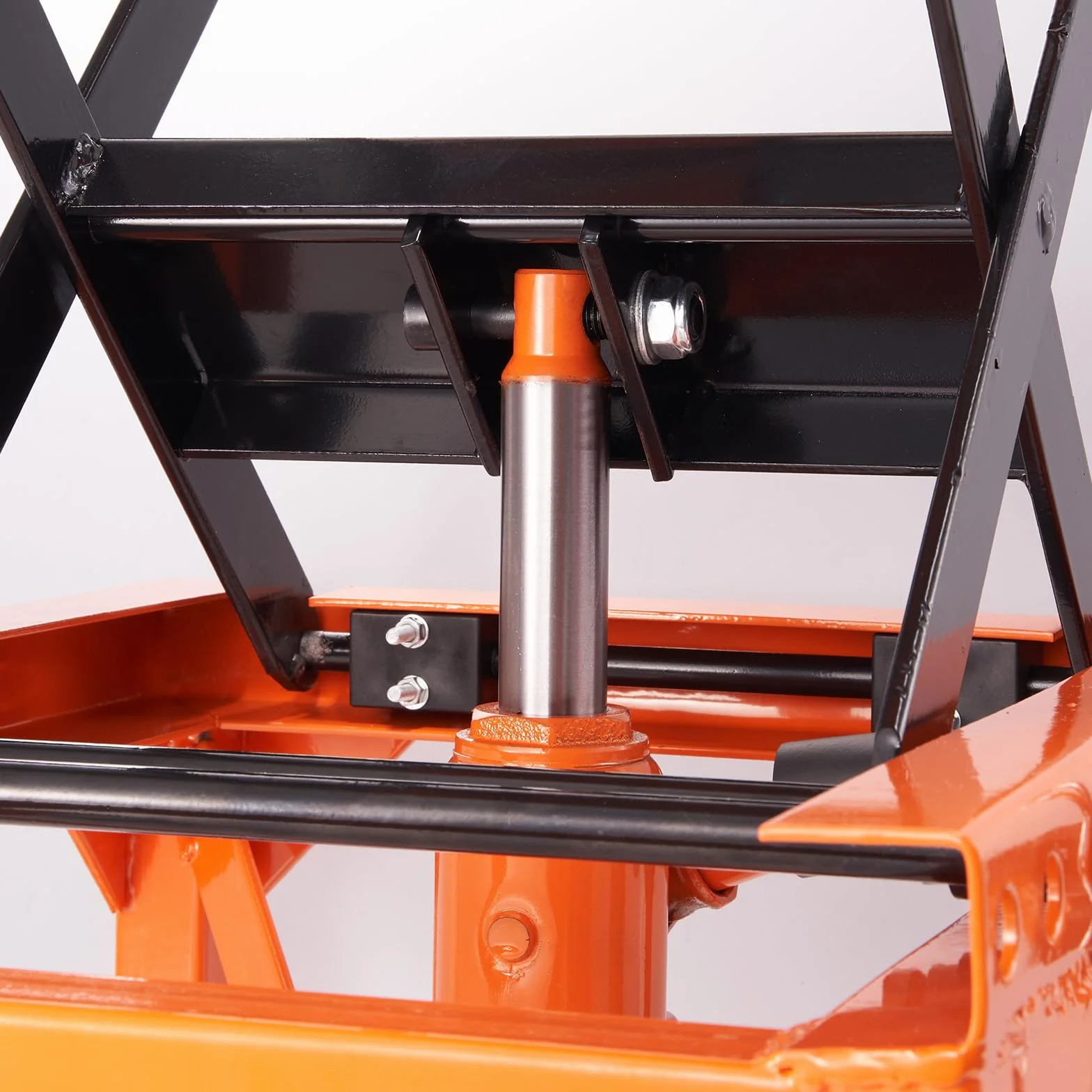 VEVOR Ponte Sollevatore Idraulico a Forbice per Moto da Officina Capacità Max. 158kg Altezza Regolabile 34-90,5 cm, Ponte Sollevatore Alzamoto da Officina Operazione Idraulica Piattaforma 41,5 x 35 cm