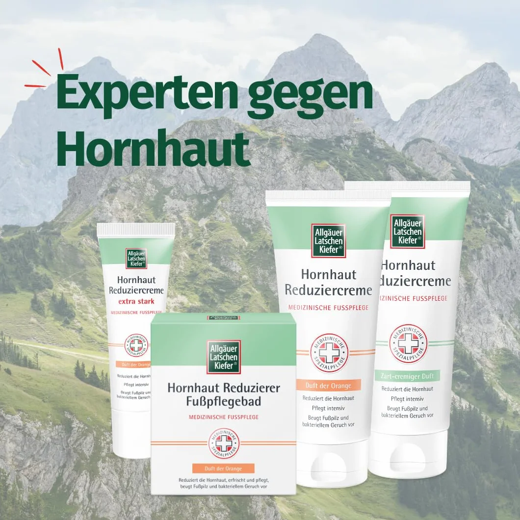 Allgäu Pino di montagna Horn pelle reduzierer Cura dei piedi Bad, 10