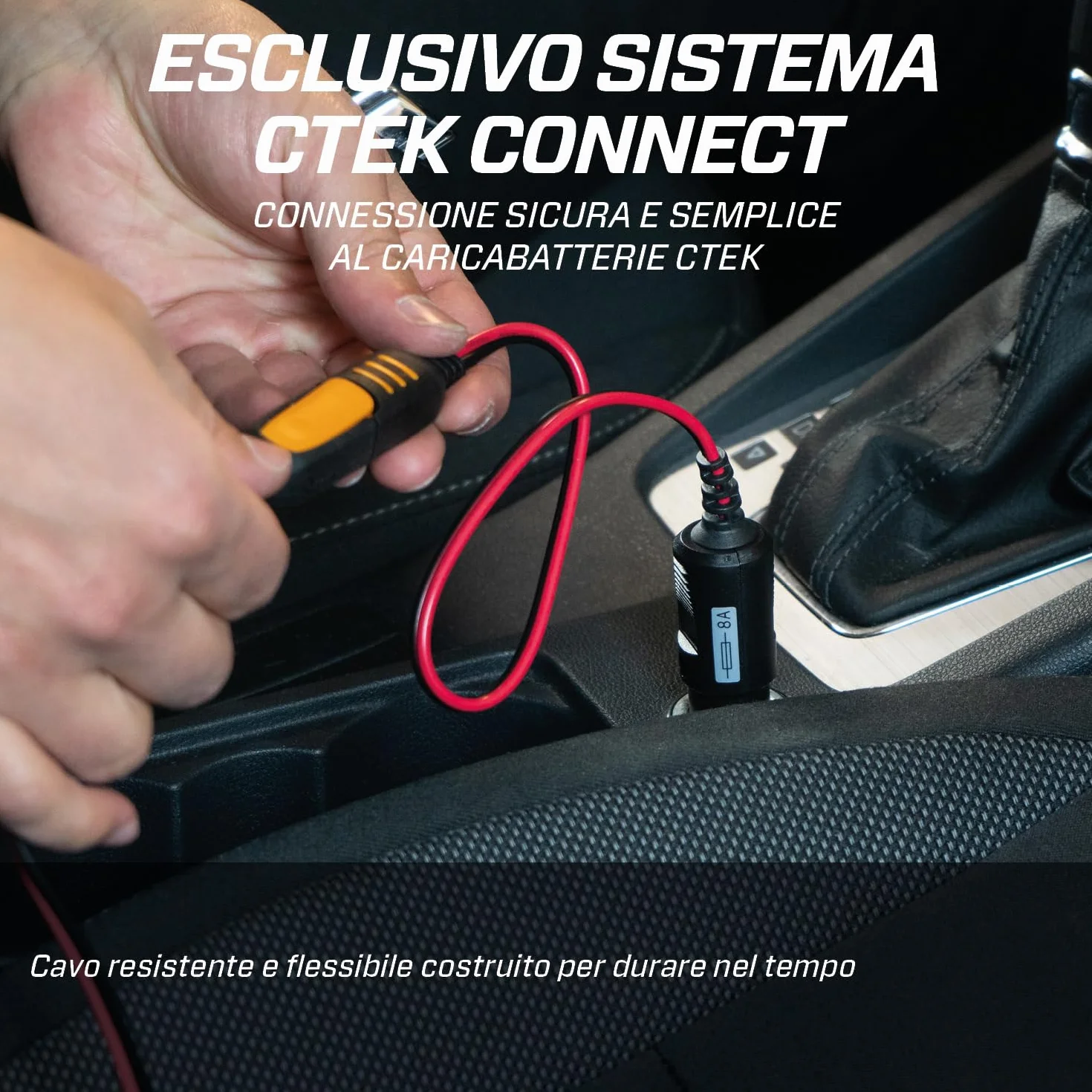 CTEK CONNECT CIG PLUG, Permanente Collegamento Caricabatterie 12V per Auto Moto