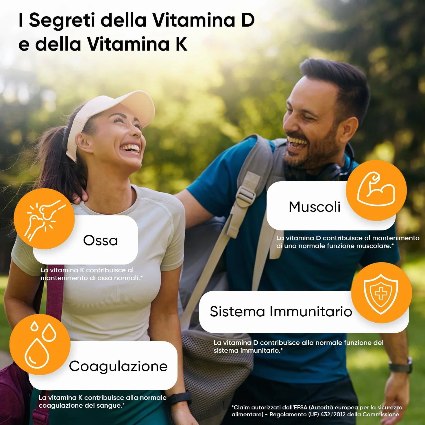 Vitamina D3 K2 2000UI Colecalciferolo 200μg Menachinone 365 Compresse Senza Glutine