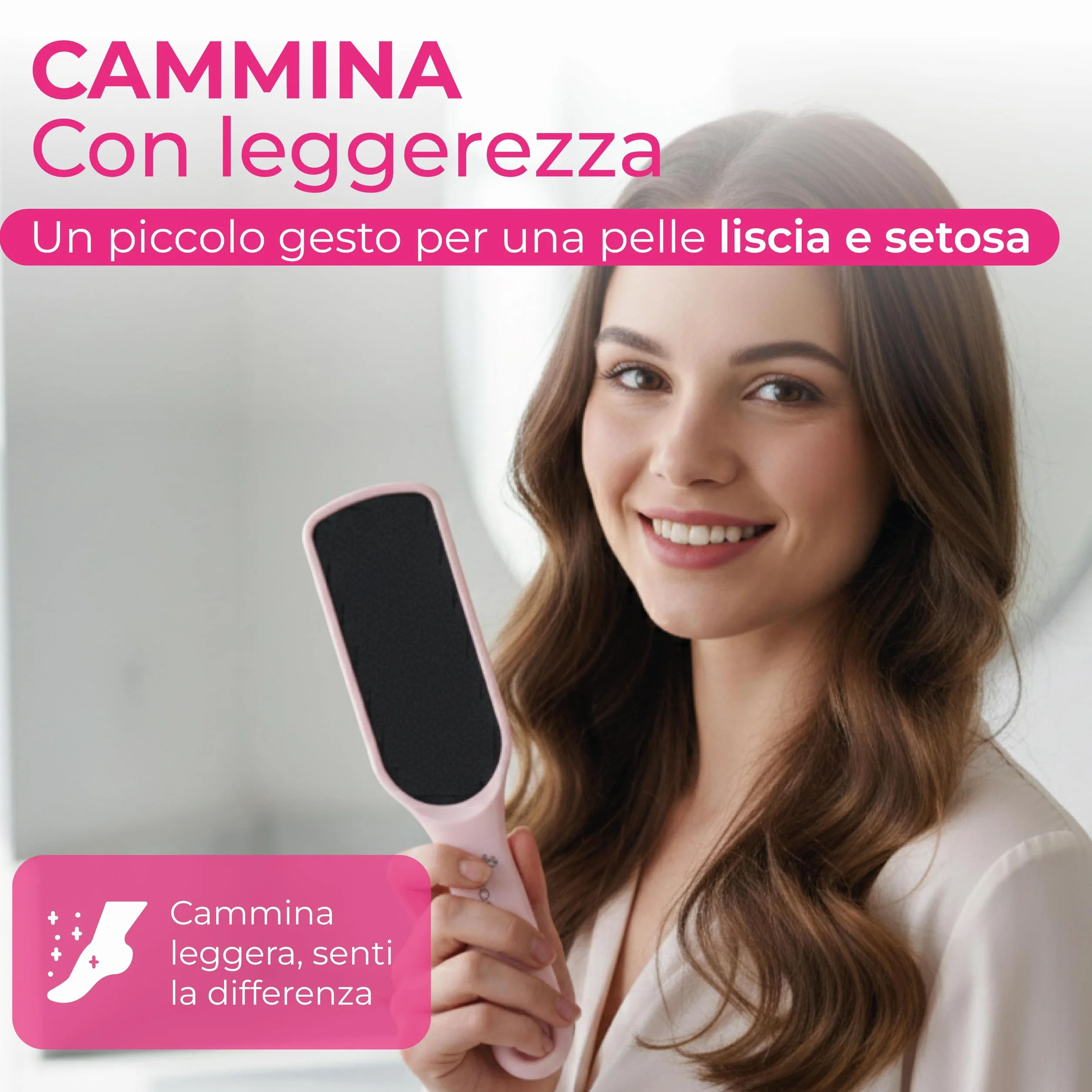 Lima per Piedi Professionale Doppia Faccia 25 cm Raspa Piedi per Calli e Talloni Screpolati