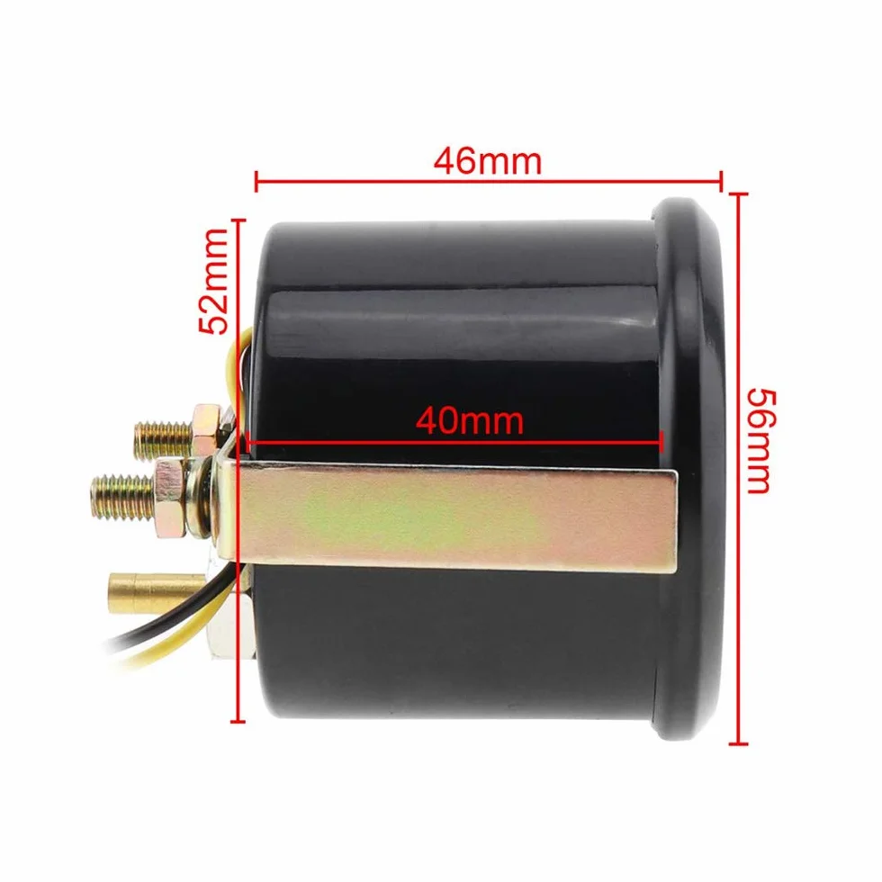 E Support 2” 52 mm Indicatore universale con luce LED per auto