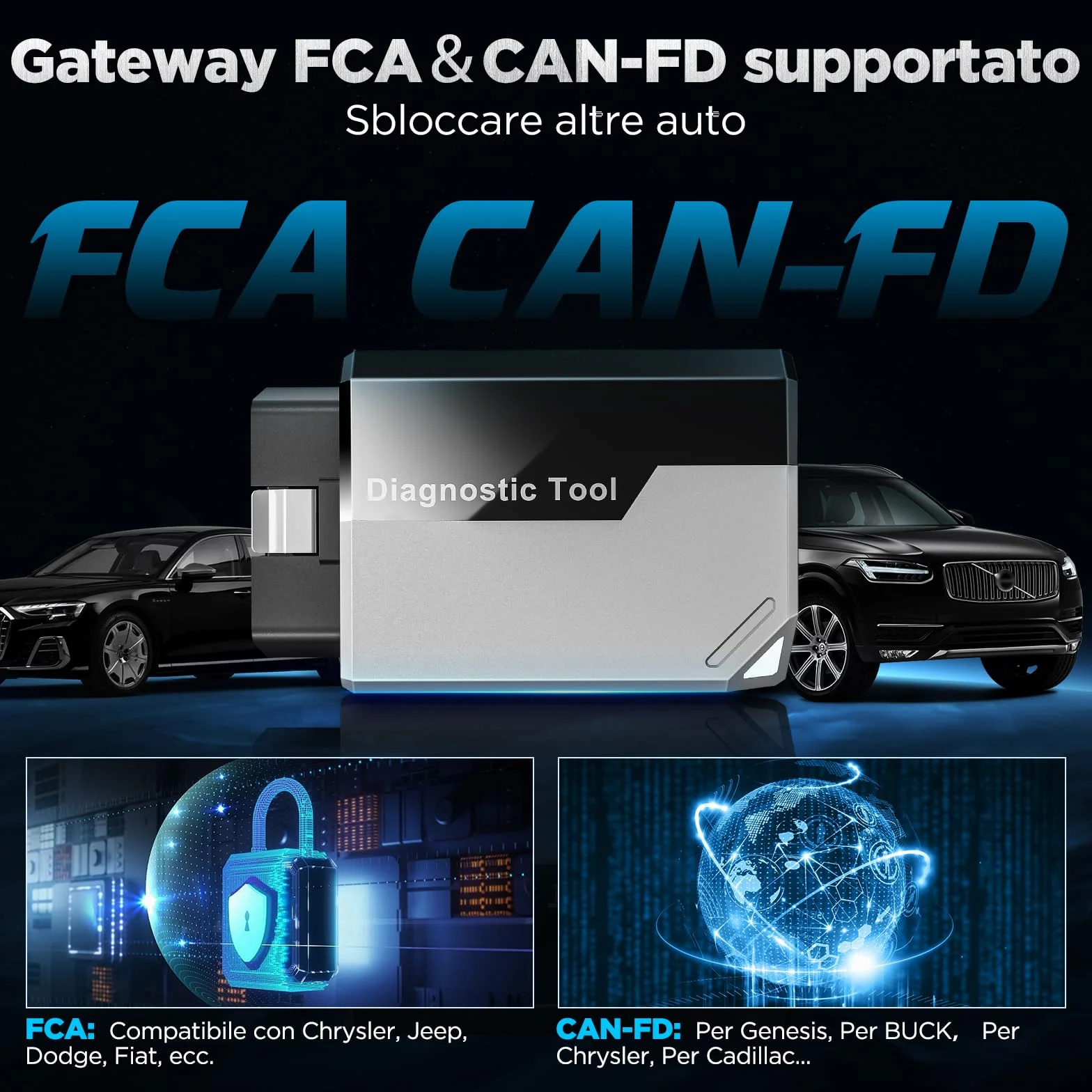 KINGBOLEN EDIAG Elite OBD2 Diagnostica Auto Bluetooth Professionale Italiano iOS Android 15+ Servizi Reset Test Attivo