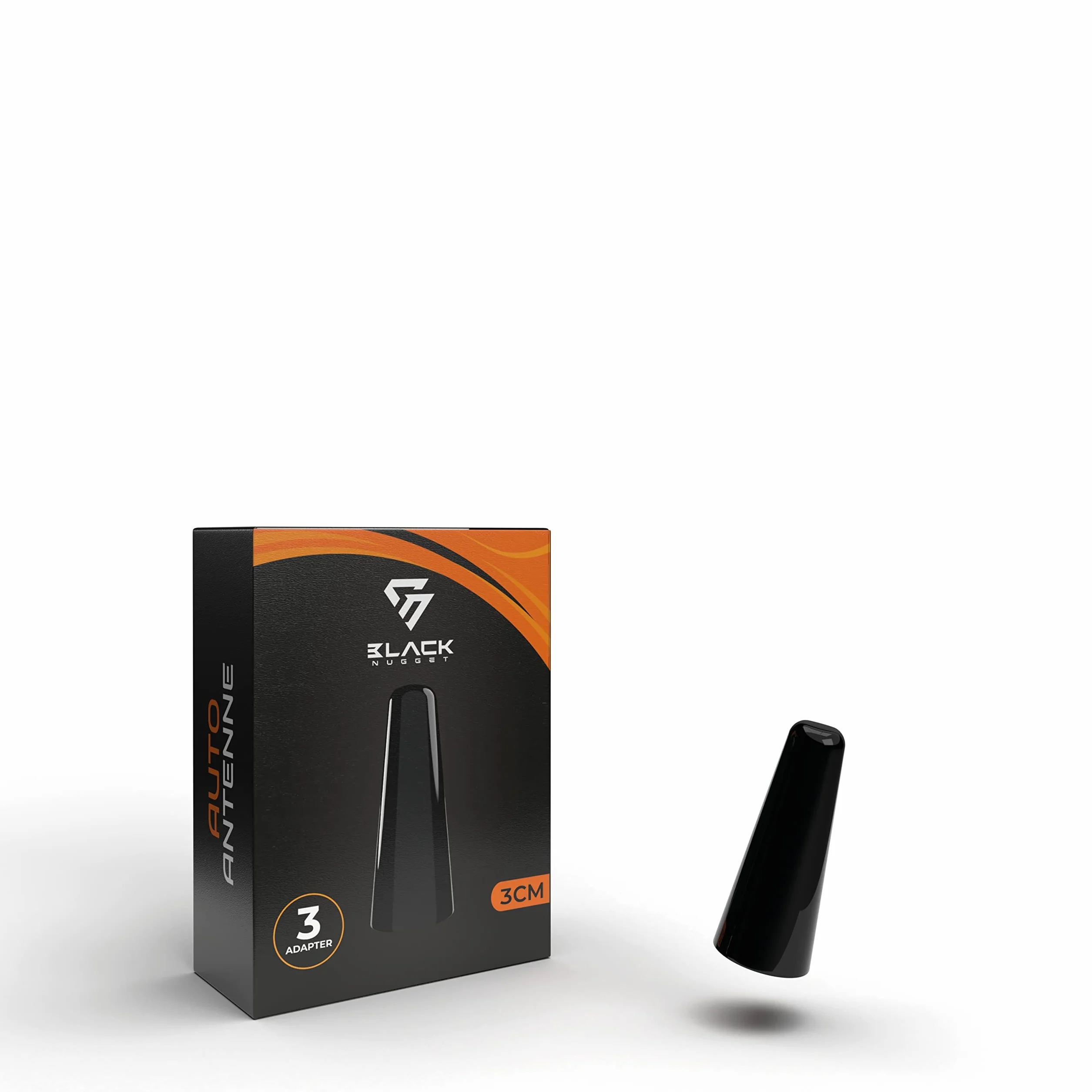 BlackNugget Antenna corta universale per tettuccio auto 3 cm AM FM