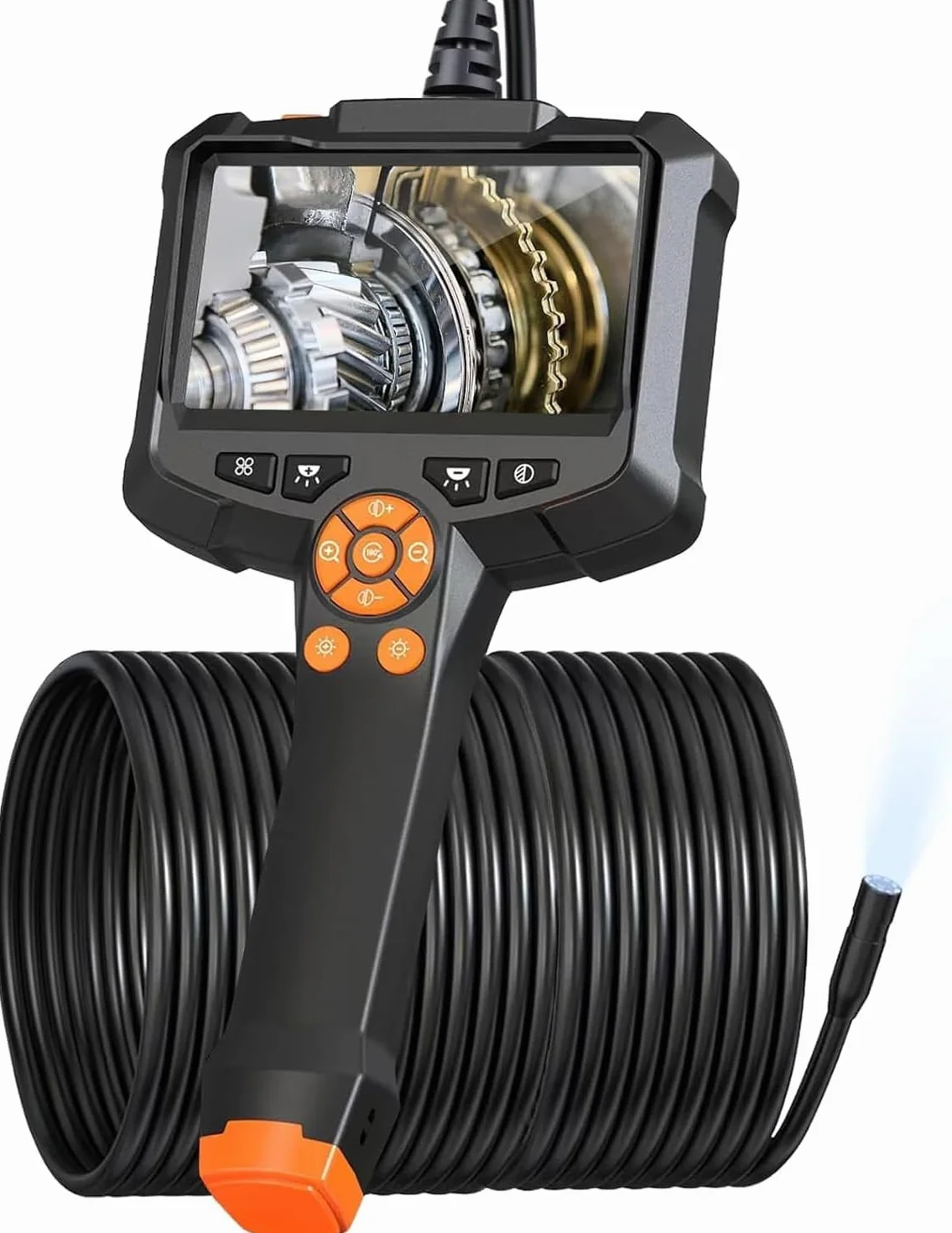 AOPICK Endoscopio Portatile Telecamera Endoscopica 4,3'' 1080P HD IP67 Cavo 20M