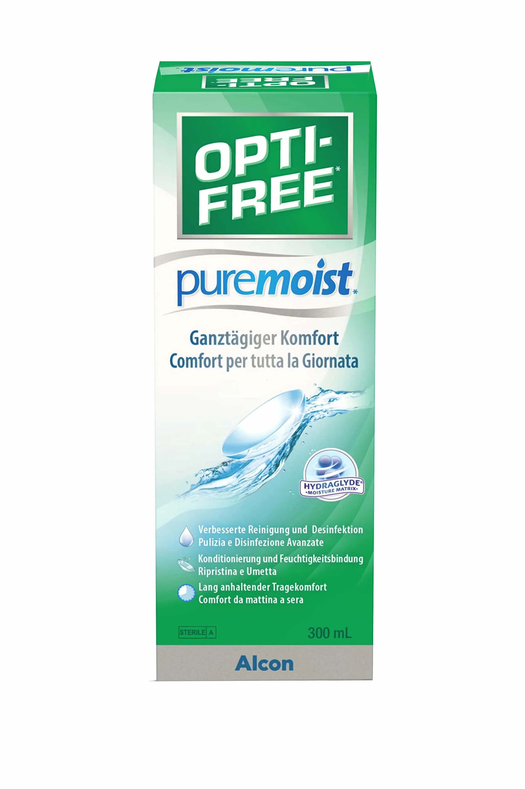 OPTI-FREE Puremoist Soluzione Per Lenti A Contatto, 300 ml