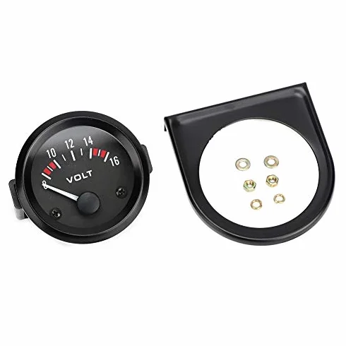 Voltmetro Analogico Universale per Auto 12V 52mm/2in - Gamma di Misurazione del Misuratore di Tensione 8-16V BX100007