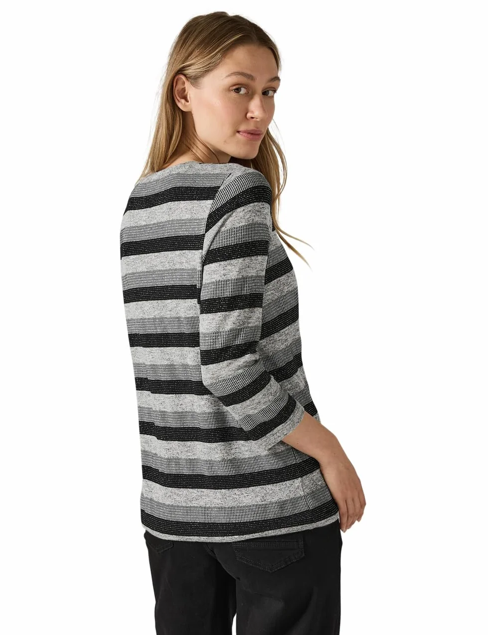 Cecil EOS_Melange Stripe Mix Shirt Donna
