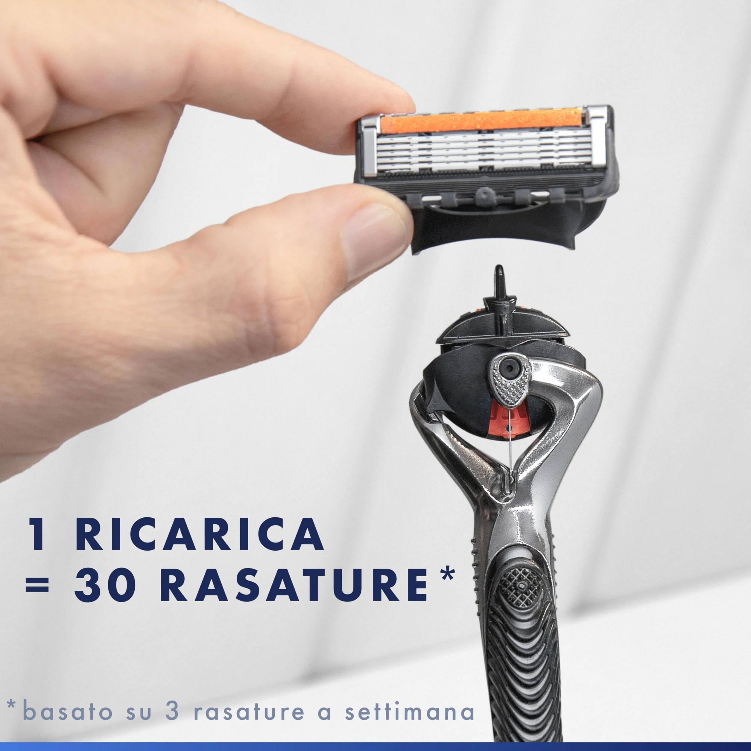 Gillette Proglide 12 Lametta Ricambio Rasoio Barba Manuale Doppia Lubrificazione EverGlide