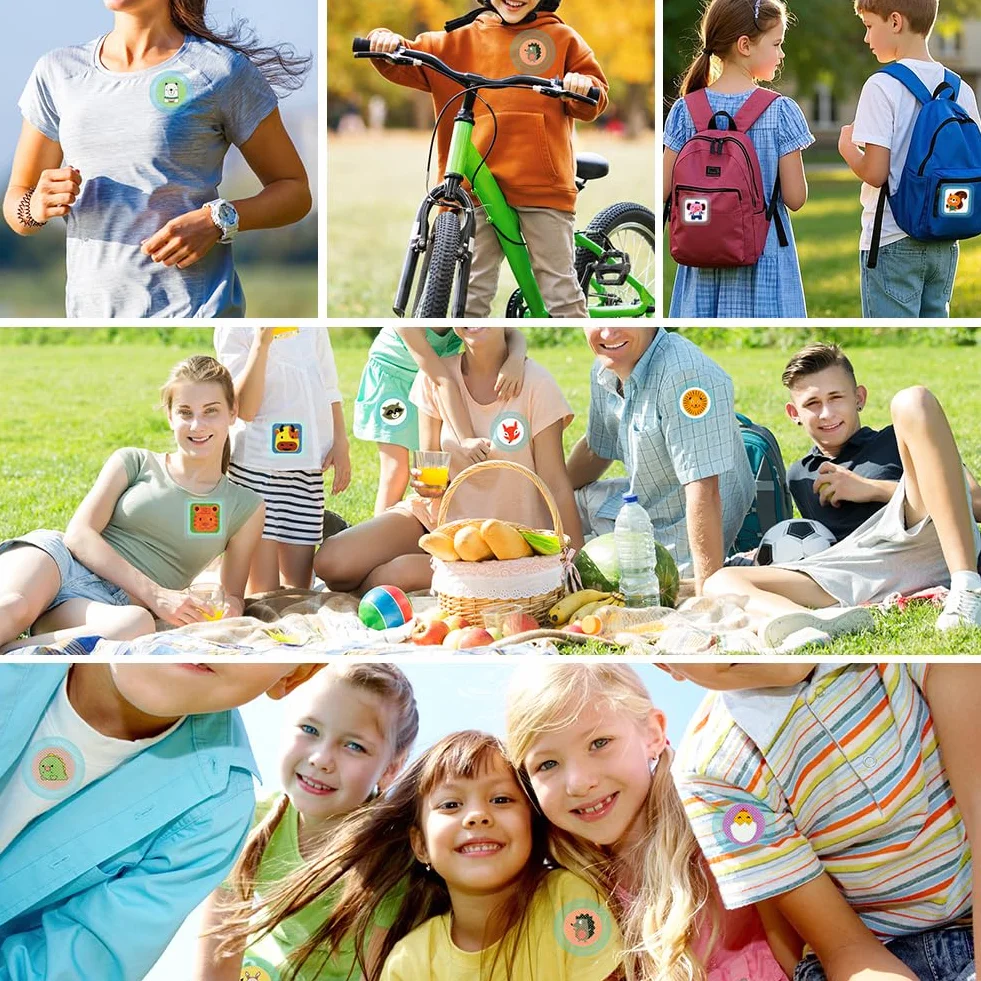 AOOWU 216 Pezzi Adesivi Antizanzare Naturali per Bambini e Adulti Campeggio All'aperto
