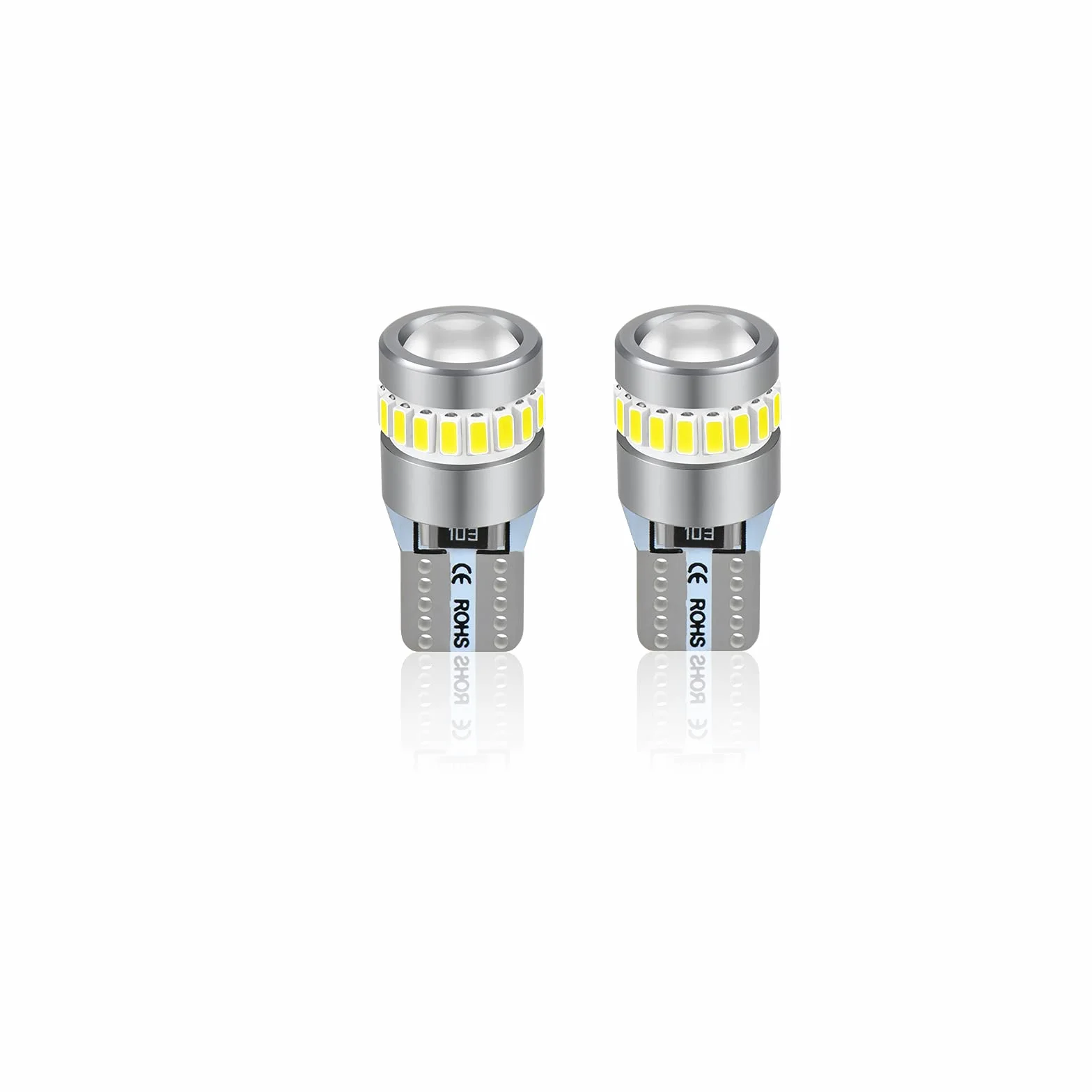 XELORD T10 W5W LED Lampadina 6000K Bianco Cuneo 12V Auto Targa 2 Pezzi