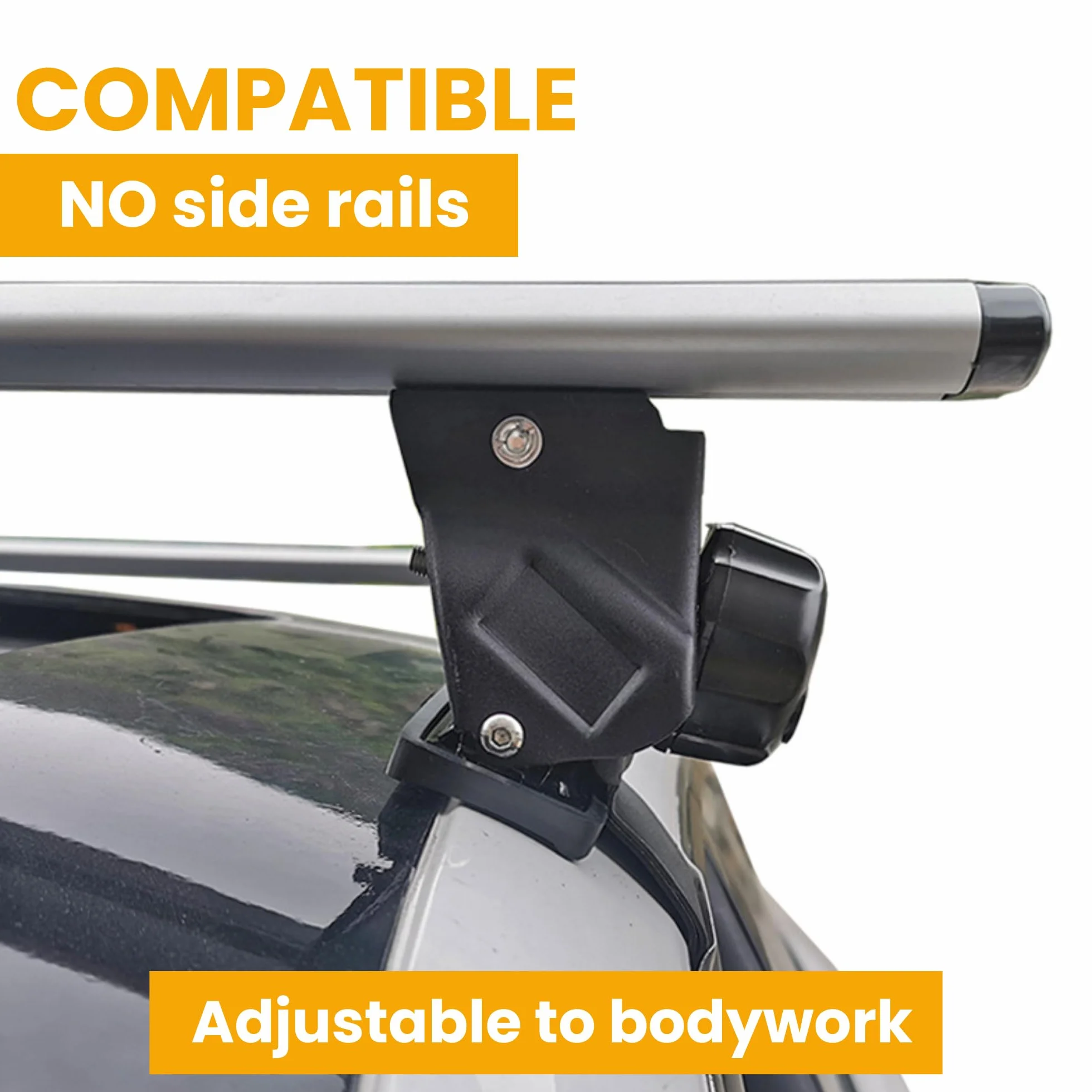 Barre Portatutto per Auto senza Railing Portapacchi da Viaggio