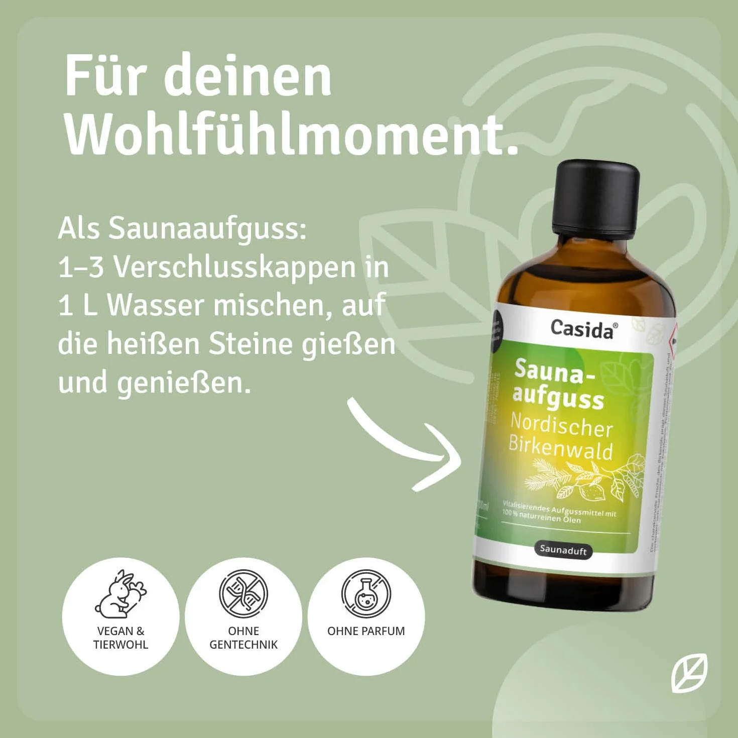 Casida Infusione per sauna con oli essenziali naturali betulla eucalipto abete rosso limone 100 ml