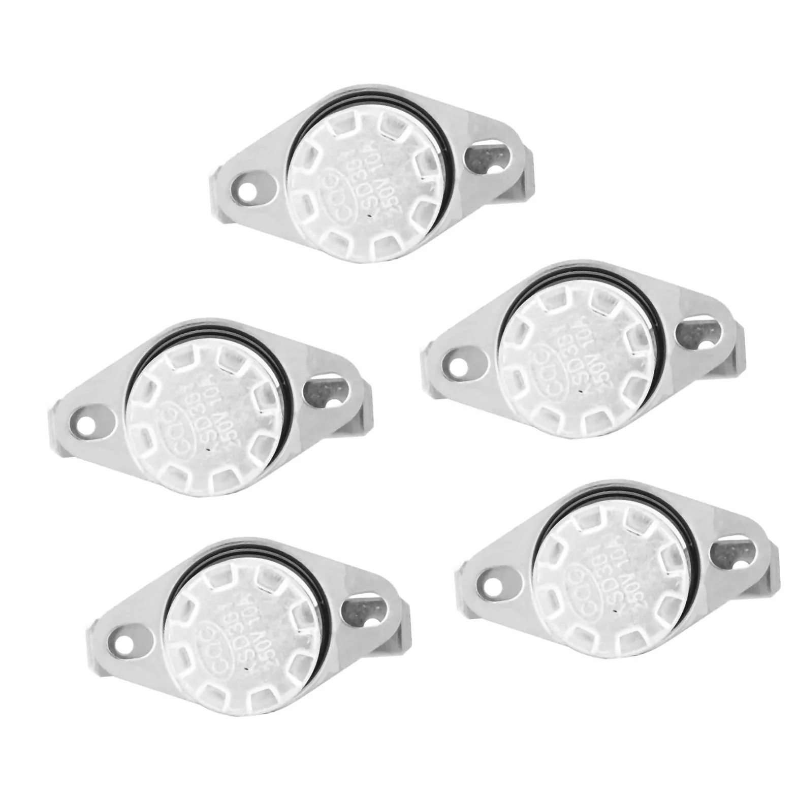 5 Pz Ksd301 Interruttore Di Controllo Termico Della Temperatura Del Termostato 250V10A No Interruttore Termico Del Termostato Di Controllo Della Temperatura Dell'Interruttore